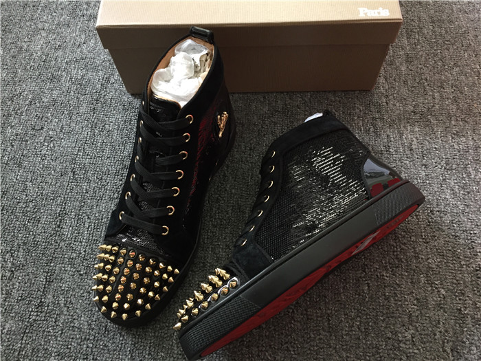 louboutin black gold